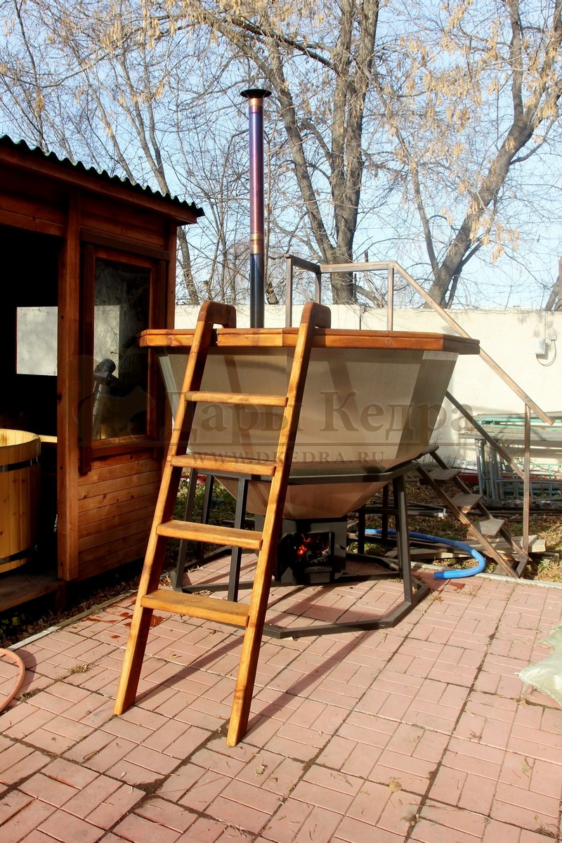 Банный чан Ø-2000 под самоотделку
